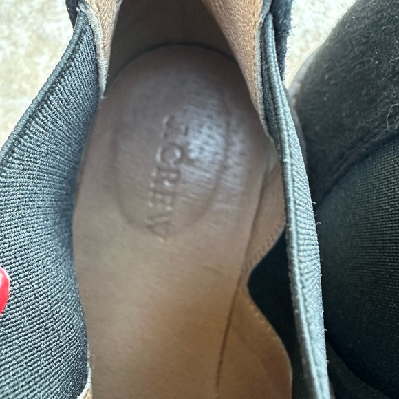 J.Crew Suede Booties Black Flats - Picture 3 of 12